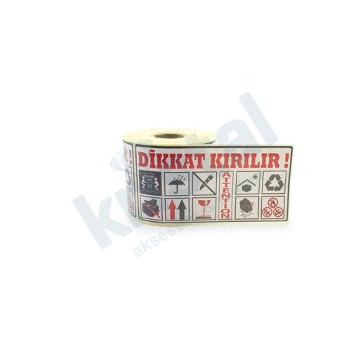 ETİKET KIRILIR ÇİFT RENK-10*20 -450 Lİ