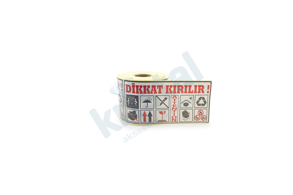 26433 ETİKET KIRILIR ÇİFT RENK-10*20- 450 Lİ