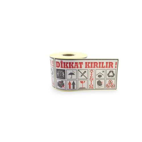 ETİKET KIRILIR ÇİFT RENK-10*20 -450 Lİ
