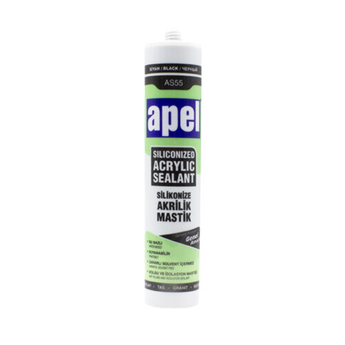 APEL AS55 AKRİLİK MASTİK SİYAH 500 GR