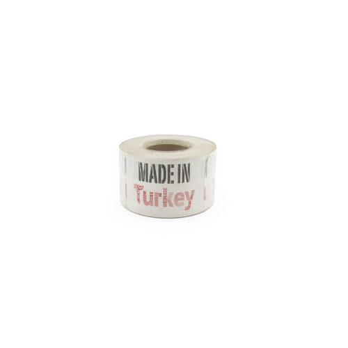 ETİKET MADE İN TURKEY - 7*19 - 1000 Lİ