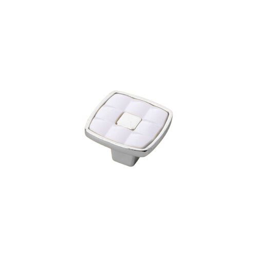 POLSİNO KULP DÜĞME - KROM+BEYAZ P-118