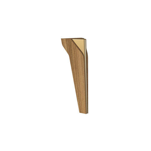 Y878 VERSAY AYAK 19 cm-AHŞAP FİLM+SÜS ALTIN BOYA