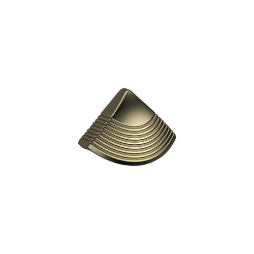 SHELL ÇİZGİLİ DÜĞME AKS:064MM MAT ALTIN