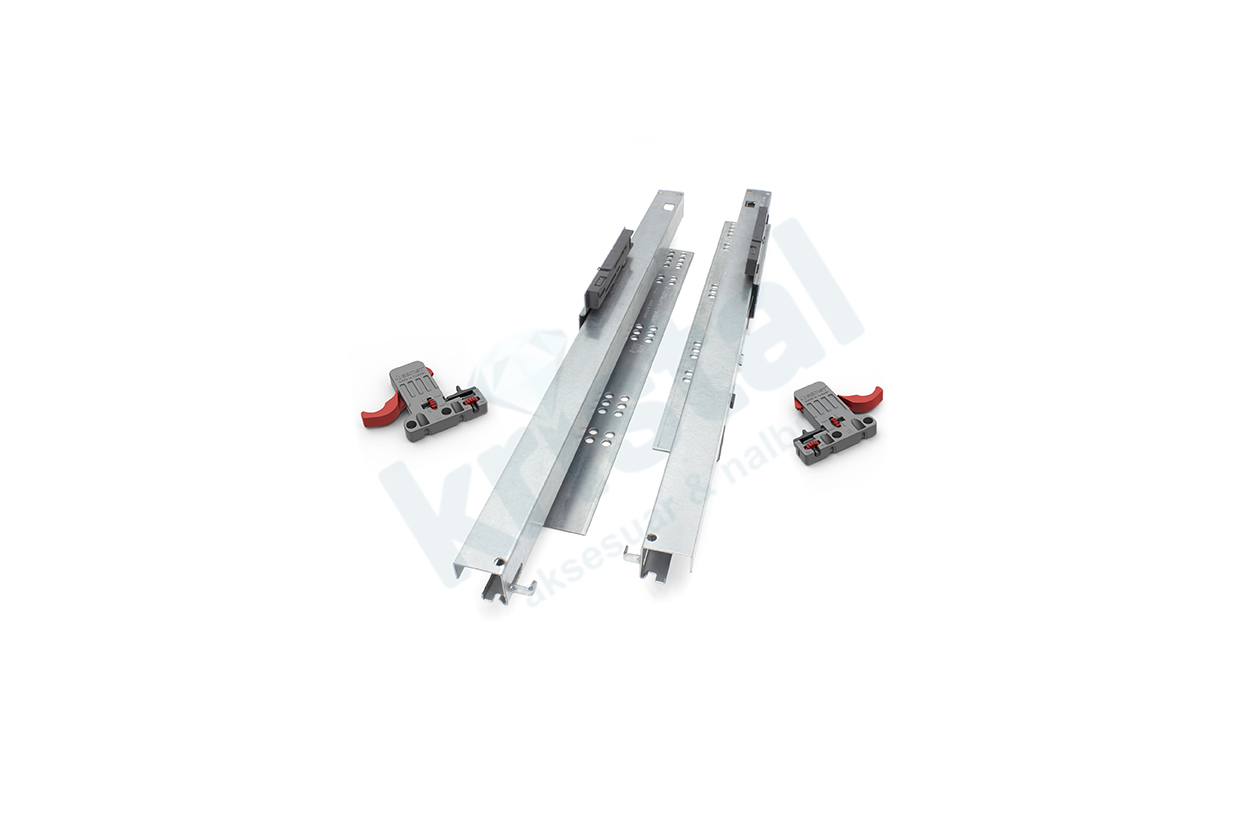 34968 SAMET SMART SLİDE TAM AÇILIM FRENLİ BAS-AÇ 50CM TANDEM RAY TAKIM