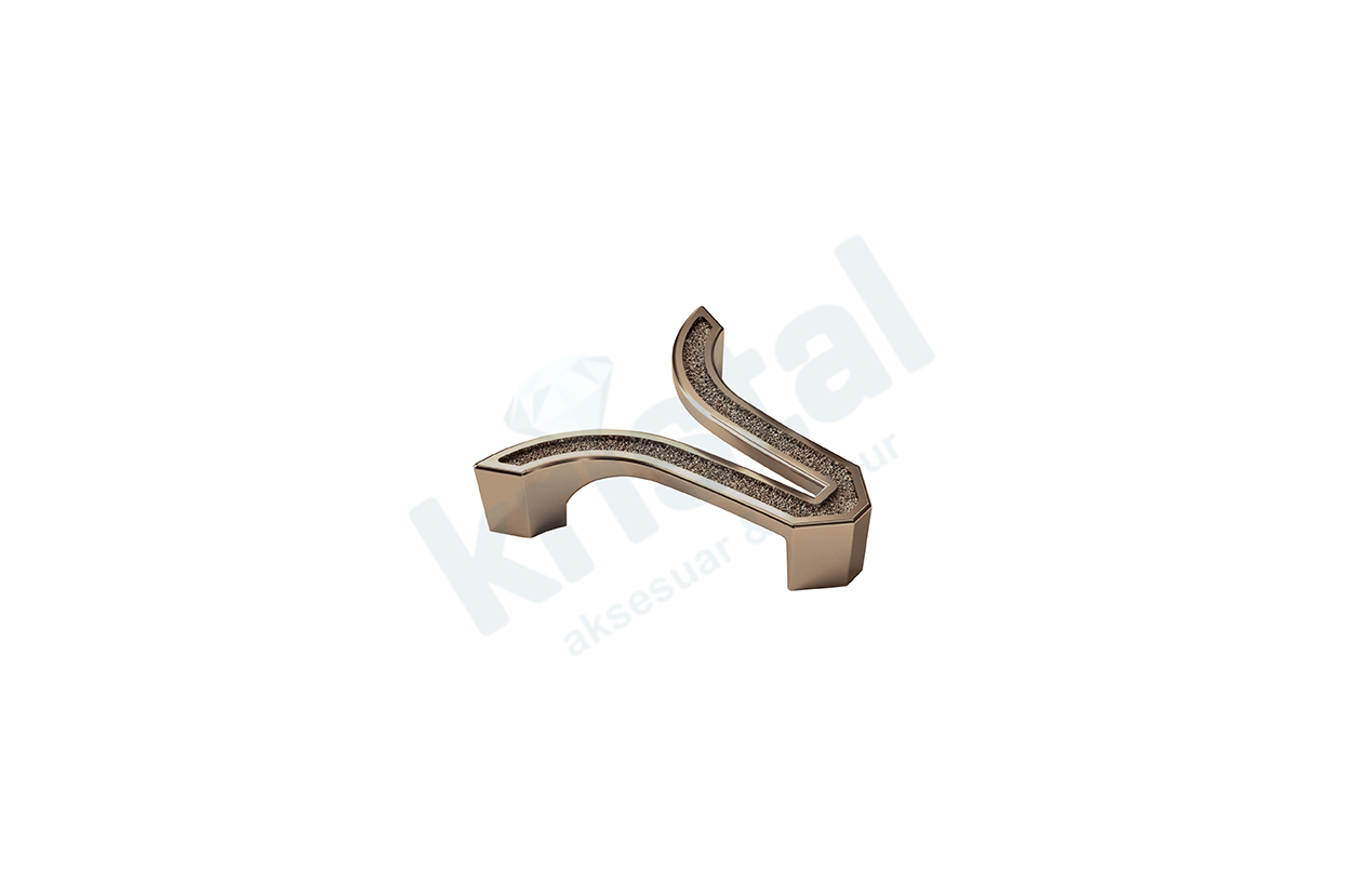 13427 EMAKS PELİKAN KULP 64MM BRONZ