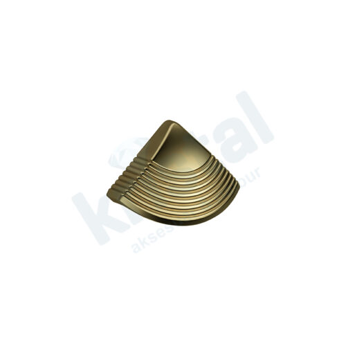 KMPNY SHELL ÇİZGİLİ DÜĞME AKS:064MM ALTIN