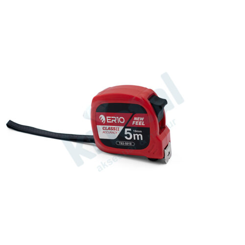 METRE ŞERİT ER10 ÇİFT FRENLİ KIRMIZI 5m*19mm CM07170