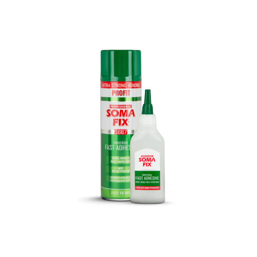 SOMAFİX S667-AC-12 HIZLI YAPIŞTIRICI 500ML+125GR ÇUBUKLU-12 Lİ